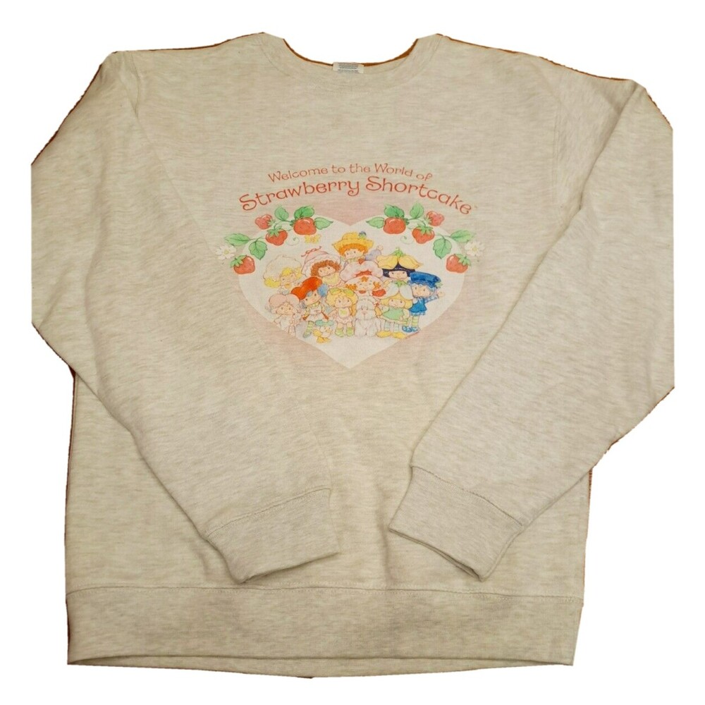 STRAWBERRY SHORTCAKE & FRIENDS Pullover Crewneck Sweater Women's Size Small NWOT
